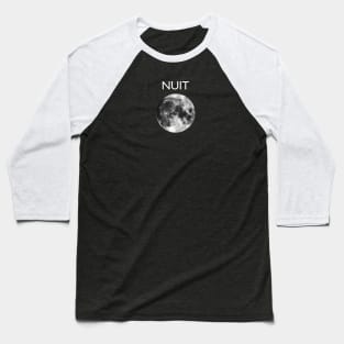 NIGHT and moon (Nuit et la lune) Baseball T-Shirt